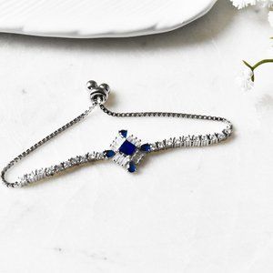 Zanele Hydro Sapphire CZ Stone 925 Silver Bracelet